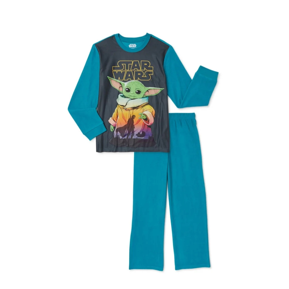 Boys Size 6/7 2pc Pajama Set Star Wars The Mandalorian The Child Disney NWT